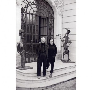 SCATTI DI DUNCAN A PICASSO - David Douglas Duncan, Picasso e la moglie Jacqueline, Francia, seconda metà degli anni ?50