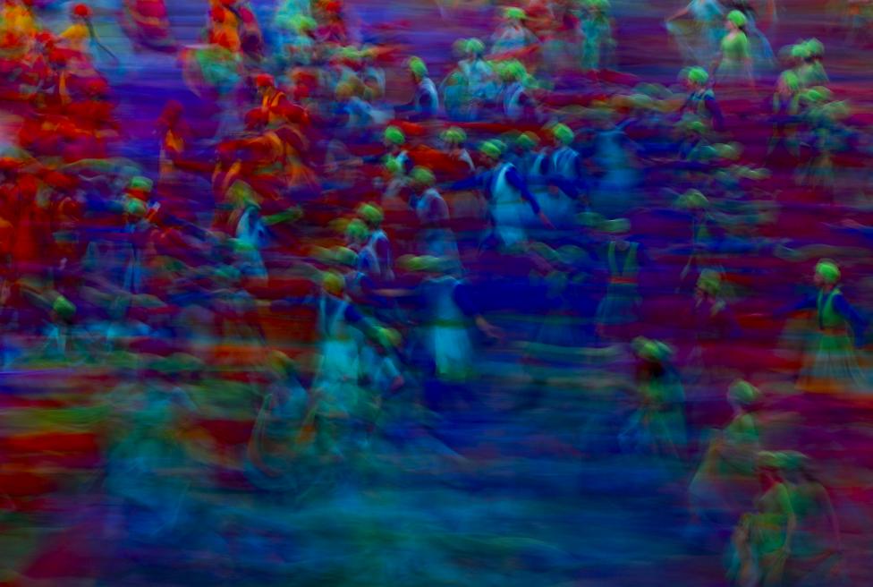 Actors perform during the closing ceremony of the 1st European Games in Baku