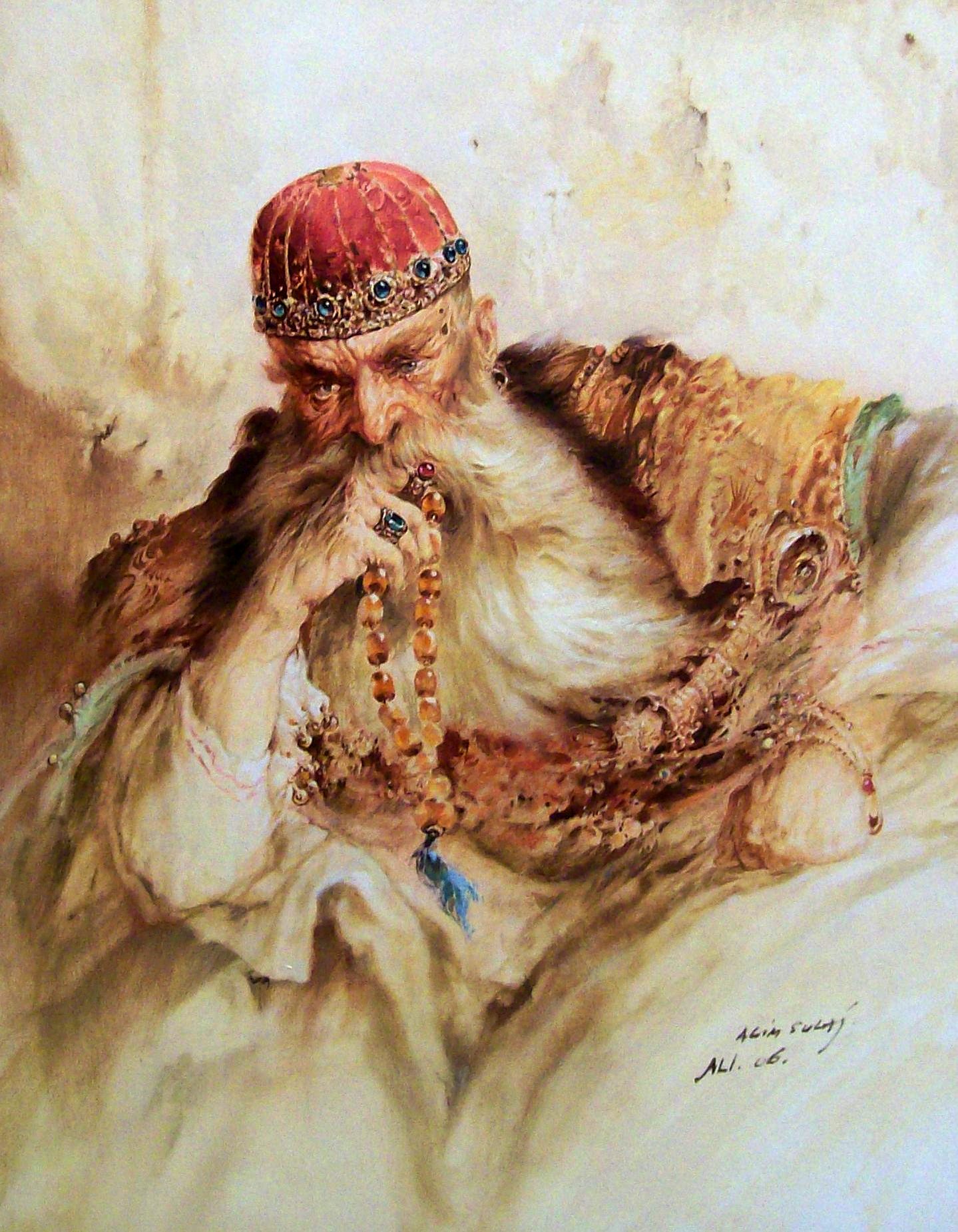 Ali_Pasha_Tepelena_Oil_paint_of_Agim_Sulaj